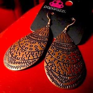 🌟3/$15 🆕Paparazzi: Copper Teardrop Earrings
